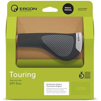 Ergon GP1-L Evo Ergo Fietshandgrepen, zwart/grijs Ergon GP1-L Evo Ergo Fietshandgrepen, zwart/grijs