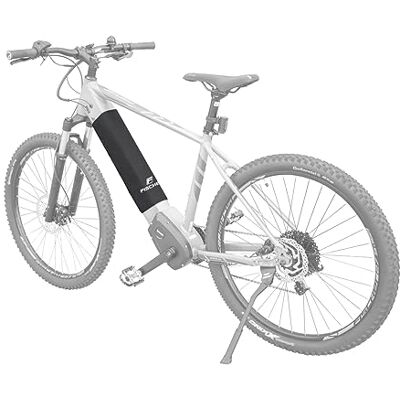 Fischer Neopreen beschermhoes voor geïntegreerde e-bike-accu, zwart, bescherming tegen vocht, stof en vuil, universele bevestiging Fischer Neopreen beschermhoes voor geïntegreerde e-bike-accu, zwart, bescherming tegen vocht, stof en vuil, universele bevestiging