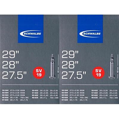 Schwalbe 2 binnenbanden SV-19 29 622 ventiel: Sclaverand SV19 29 inch Schwalbe 2 binnenbanden SV-19 29 622 ventiel: Sclaverand SV19 29 inch