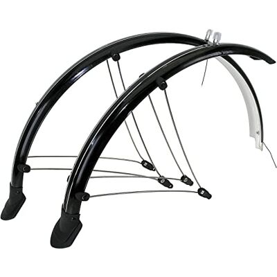 M-Wave MS28B Uniseks spatbordset, zwart, 28 inch (45 mm breed) M-Wave MS28B Uniseks spatbordset, zwart, 28 inch (45 mm breed)