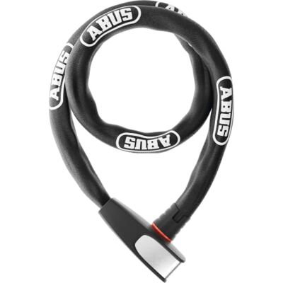 ABUS 8807K Steel-O-Chain 8807K/110 BK unisex, zwart, 110 cm Fietsslot met vierkante ketting 7 mm, automatische cilinder, gehard staal, textielmantel ABUS 8807K Steel-O-Chain 8807K/110 BK unisex, zwart, 110 cm Fietsslot met vierkante ketting 7 mm, automatische cilinder, gehard staal, textielmantel