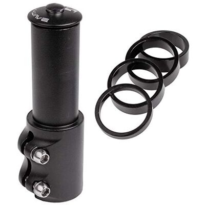 M-Wave CP Lift aluminium hoogteadapter voor volwassenen voor 1 1/8 inch, in hoogte verstelbaar, zwart M-Wave CP Lift aluminium hoogteadapter voor volwassenen voor 1 1/8 inch, in hoogte verstelbaar, zwart