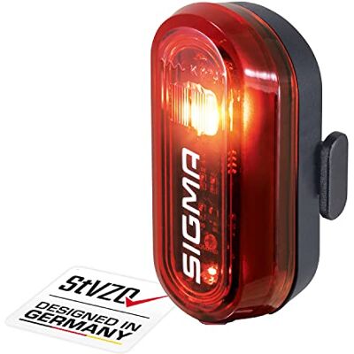 Sigma SPORT CURVE LED fietslamp met batterijen StVZO-goedgekeurd, op batterijen werkend achterlicht Kleur: zwart 29 uur looptijd, montage zonder gereedschap, weerbestendig fietsachterlicht Sigma SPORT CURVE LED fietslamp met batterijen StVZO-goedgekeurd, op batterijen werkend achterlicht Kleur: zwart 29 uur looptijd, montage zonder gereedschap, weerbestendig fietsachterlicht