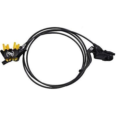Magura MT5, 2 vingers van lichtgewicht aluminium constructiehendel, links/rechts remkabellengte herbruikbaar, 2200 mm, met accessoires (VE = 1 stuk) fietsrem zwart, één maat Magura MT5, 2 vingers van lichtgewicht aluminium constructiehendel, links/rechts remkabellengte herbruikbaar, 2200 mm, met accessoires (VE = 1 stuk) fietsrem zwart, één maat