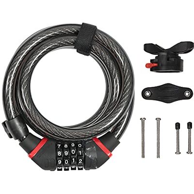 ZEFAL 268010 spiraalketting met combinatie k-traz c8 comb. 12 mm 185 cm zwart ZEFAL 268010 spiraalketting met combinatie k-traz c8 comb. 12 mm 185 cm zwart