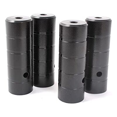 KHEbikes KHE Black Steel BMX peg, 10 mm, 14 mm, zwart, 2 paar 110 mm lengte, HiTen staal, gekarteld oppervlak, directe montage, 3/8" 26TPI KHEbikes KHE Black Steel BMX peg, 10 mm, 14 mm, zwart, 2 paar 110 mm lengte, HiTen staal, gekarteld oppervlak, directe montage, 3/8" 26TPI