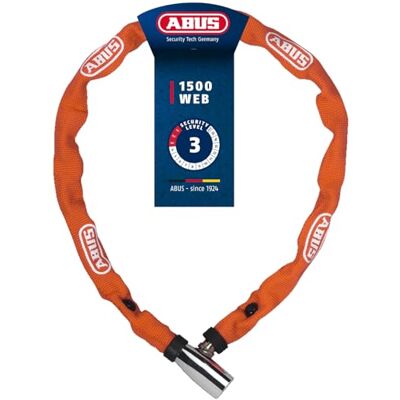 ABUS Web 1500 Uniseks fietsketting, 60 cm, oranje ABUS Web 1500 Uniseks fietsketting, 60 cm, oranje