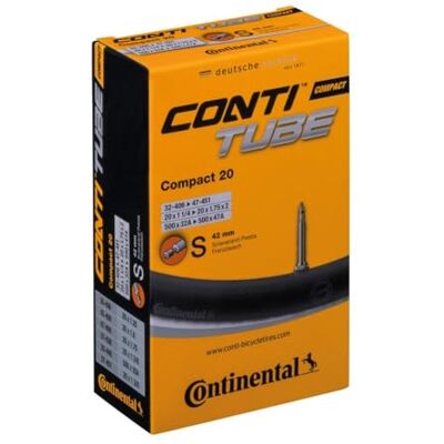 Continental Fietsbinnenband Compact 20 zwart 32/47-406/451 Continental Fietsbinnenband Compact 20 zwart 32/47-406/451