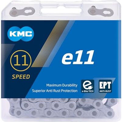 KMC e11 EPT E-bike ketting, uniseks, donkerzilver, 136 link KMC e11 EPT E-bike ketting, uniseks, donkerzilver, 136 link