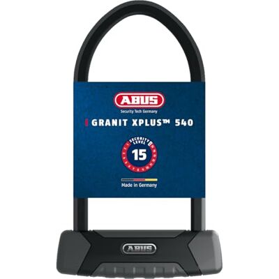 ABUS Granit 540 Eazy KF fietsslot + bevestigingshouder, uniseks, zwart, 23 cm ABUS Granit 540 Eazy KF fietsslot + bevestigingshouder, uniseks, zwart, 23 cm