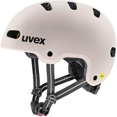 Uvex Kid 4 Style MIPS Fietshelm voor kinderen, mat warmgrijs, 55-58 cm Uvex Kid 4 Style MIPS Fietshelm voor kinderen, mat warmgrijs, 55-58 cm