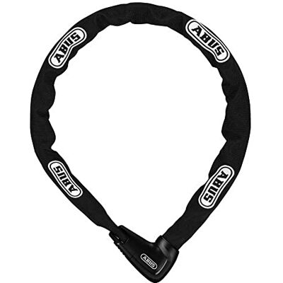 ABUS Steel-O-Chain 9809K kettingslot, fietsslot met XPlus-cilinder ter bescherming tegen manipulatie, veiligheidsniveau 12-9 mm, 110 cm lang, zwart ABUS Steel-O-Chain 9809K kettingslot, fietsslot met XPlus-cilinder ter bescherming tegen manipulatie, veiligheidsniveau 12-9 mm, 110 cm lang, zwart