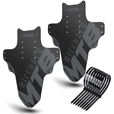 NICEDACK Spatborden mountainbike, 2 stuks Mudguard Fit 20 inch 29 inch MTB spatbord voor en achter compatibele fiets spatbescherming NICEDACK Spatborden mountainbike, 2 stuks Mudguard Fit 20 inch 29 inch MTB spatbord voor en achter compatibele fiets spatbescherming
