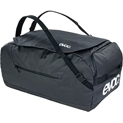 EVOC DUFFLE BAG 100 Waterdichte reistas (afneembare riem, apart buitenvak, universele uitrustingstas, geïntegreerde tas, pvc-vrij), carbongrijs/zwart EVOC DUFFLE BAG 100 Waterdichte reistas (afneembare riem, apart buitenvak, universele uitrustingstas, geïntegreerde tas, pvc-vrij), carbongrijs/zwart