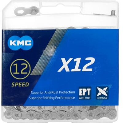 KMC 12 EPT-kettingen 12 versnellingen, donkerzilver, 126 schakels KMC 12 EPT-kettingen 12 versnellingen, donkerzilver, 126 schakels