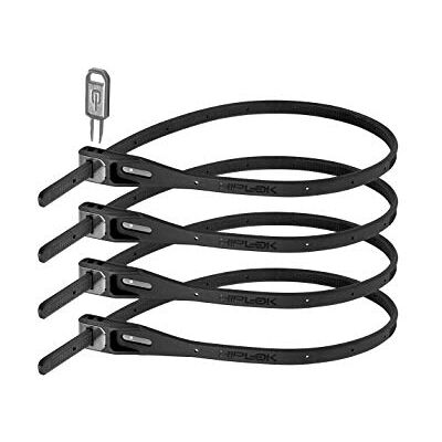 Hiplok ZLK4MP Z LOK veiligheidsclips, zwart, 4 stuks Hiplok ZLK4MP Z LOK veiligheidsclips, zwart, 4 stuks