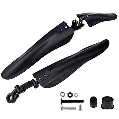 YGLONG Fiets Spatbord 2 Stuks Mountainbike Spatbord Vooruit Achter MTB Spatbord Vleugels Voor Fiets Accessoires (Kleur: Zwart A) YGLONG Fiets Spatbord 2 Stuks Mountainbike Spatbord Vooruit Achter MTB Spatbord Vleugels Voor Fiets Accessoires (Kleur: Zwart A)