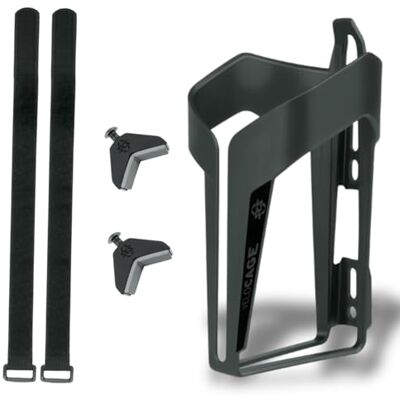 SKS GERMANY Anywhere VELOCAGE Flessenhouder, fietsaccessoires (flessenhouder voor fietsen, riemen voor buisdiameter tot 80 mm, veilige grip van de fles), mat zwart SKS GERMANY Anywhere VELOCAGE Flessenhouder, fietsaccessoires (flessenhouder voor fietsen, riemen voor buisdiameter tot 80 mm, veilige grip van de fles), mat zwart