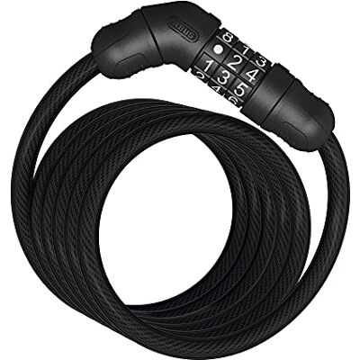 ABUS 4508C Fietsslot met combinatie, uniseks, zwart, 150 cm ABUS 4508C Fietsslot met combinatie, uniseks, zwart, 150 cm