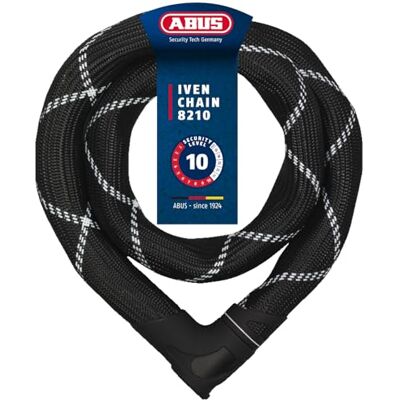 ABUS 8210 Iven Steel-O-Chain 8210/140 uniseks, zwart, 140 cm ABUS 8210 Iven Steel-O-Chain 8210/140 uniseks, zwart, 140 cm