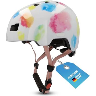 Fischer BMX-fietshelm voor kinderen, fietshelm, dirt bike plus met geïntegreerd led-achterlicht Fischer BMX-fietshelm voor kinderen, fietshelm, dirt bike plus met geïntegreerd led-achterlicht