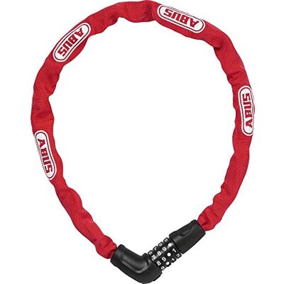 ABUS 5805C Steel-O-Chain 5805C/75 RD Unisex Rood, 75 cm ABUS 5805C Steel-O-Chain 5805C/75 RD Unisex Rood, 75 cm