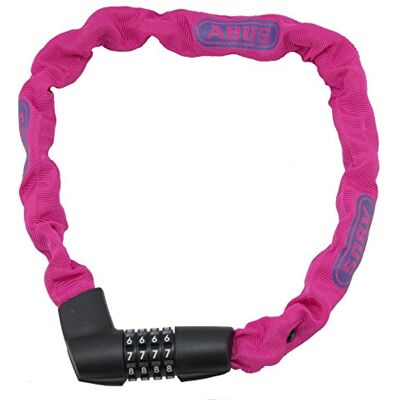 ABUS Tresor 1385/75 Neon kettingslot cijferslot van gehard staal, 6 mm dikke vierkante ketting, veiligheidsniveau 6 75 cm, roze ABUS Tresor 1385/75 Neon kettingslot cijferslot van gehard staal, 6 mm dikke vierkante ketting, veiligheidsniveau 6 75 cm, roze