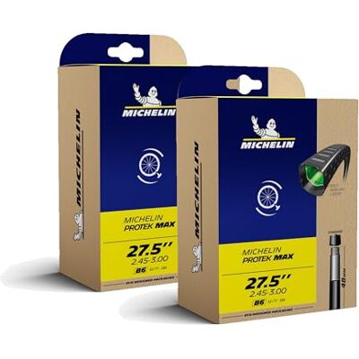 Michelin Lot de Deux Chambres à air Protek Max Résistance Accrue à la crevaison grâce à Un Liquide intérieur. Michelin Lot de Deux Chambres à air Protek Max Résistance Accrue à la crevaison grâce à Un Liquide intérieur.