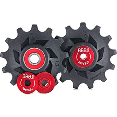 BBB Fietsschakelaar keramische katrol 13 tanden achter Shimano 12 versnellingen jockey wielen stadsfiets mountainbike RollerBoys Ceramic BDP-19, zwart BBB Fietsschakelaar keramische katrol 13 tanden achter Shimano 12 versnellingen jockey wielen stadsfiets mountainbike RollerBoys Ceramic BDP-19, zwart