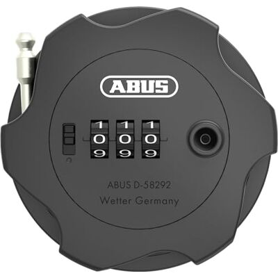 ABUS Combiflex Adventure Kabelslot voor het vastzetten van ski's, kinderwagens, elektrische scooters en scooters, staalkabel van 75 cm, met cijfercode, zwart ABUS Combiflex Adventure Kabelslot voor het vastzetten van ski's, kinderwagens, elektrische scooters en scooters, staalkabel van 75 cm, met cijfercode, zwart