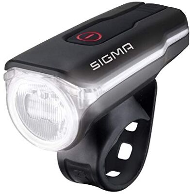 Sigma SPORT Aura 60 USB 60 LUX koplamp, goedgekeurd, StVZO, waterdicht, oplaadbaar, USB, 3 verlichtingsmodi koplamp op batterijen 3 verlichtingsmodi weerbestendige en oplaadbare koplamp Sigma SPORT Aura 60 USB 60 LUX koplamp, goedgekeurd, StVZO, waterdicht, oplaadbaar, USB, 3 verlichtingsmodi koplamp op batterijen 3 verlichtingsmodi weerbestendige en oplaadbare koplamp