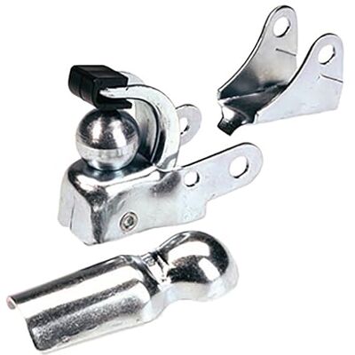 Prophete fiets-aanhanger-koppeling, zilver, L Prophete fiets-aanhanger-koppeling, zilver, L