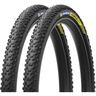 Michelin Set van 2 Force AM / AM2 / XC / XC2 TS of TR mountainbike-banden voor All Mountain en Cross-Country – verschillende maten verkrijgbaar Michelin Set van 2 Force AM / AM2 / XC / XC2 TS of TR mountainbike-banden voor All Mountain en Cross-Country – verschillende maten verkrijgbaar