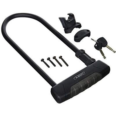 ABUS Granit Plus 470 U-slot + Eazy KF houder parabolisch U-fietsslot veiligheidsniveau 12-300 mm, zwart ABUS Granit Plus 470 U-slot + Eazy KF houder parabolisch U-fietsslot veiligheidsniveau 12-300 mm, zwart