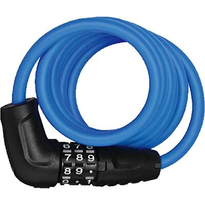 ABUS kabelslot code star 4508C/150 blauw ABUS kabelslot code star 4508C/150 blauw