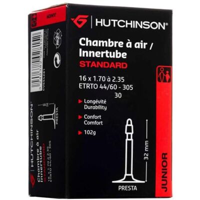 Hutchinson Chambre À Air VTT Standard Résistance Et Anti-Crevaison Valve Presta Épaisseur 0.9 mm 32 MM Hutchinson Chambre À Air VTT Standard Résistance Et Anti-Crevaison Valve Presta Épaisseur 0.9 mm 32 MM