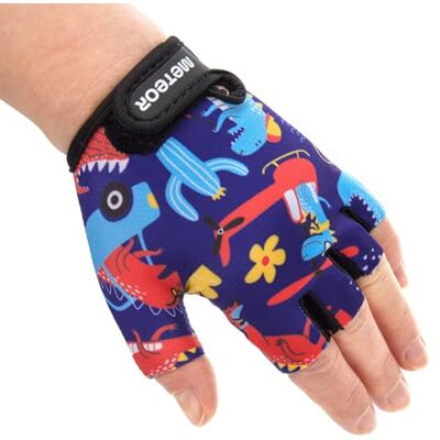 meteor Fietshandschoenen voor kinderen, jongens, meisjes, fietsen, mountainbike, halve vingers, antislip, sporthandschoenen, schokbestendig, ademend, kort, voor fiets, scooter meteor Fietshandschoenen voor kinderen, jongens, meisjes, fietsen, mountainbike, halve vingers, antislip, sporthandschoenen, schokbestendig, ademend, kort, voor fiets, scooter
