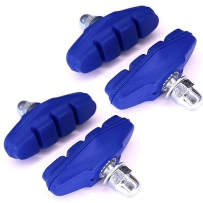 cyclingcolors 4 x remblokken voor fiets, 2 paar, 50 mm, compatibel met Shimano Sram Cycle Road Racing Stad Fixie VTC velg, blauw cyclingcolors 4 x remblokken voor fiets, 2 paar, 50 mm, compatibel met Shimano Sram Cycle Road Racing Stad Fixie VTC velg, blauw