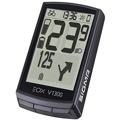 Sigma EOX VIEW 1300 E-bike meter met OVERCLAMP BUTLER Veel functies Perfecte verbinding met de gratis EOX-app Sigma EOX VIEW 1300 E-bike meter met OVERCLAMP BUTLER Veel functies Perfecte verbinding met de gratis EOX-app