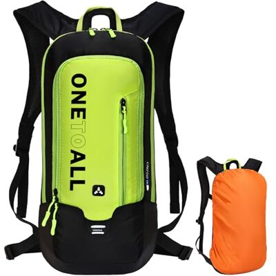 LOCAL LION Uniseks waterdichte polyester drinkrugzak voor fietsen, buitenactiviteiten, reizen 6 liter, groen LOCAL LION Uniseks waterdichte polyester drinkrugzak voor fietsen, buitenactiviteiten, reizen 6 liter, groen