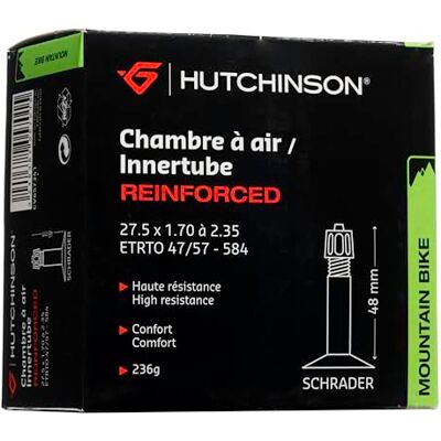 Hutchinson Reinforcé luchtkamer voor volwassenen, uniseks, zwart, 48 mm Hutchinson Reinforcé luchtkamer voor volwassenen, uniseks, zwart, 48 mm