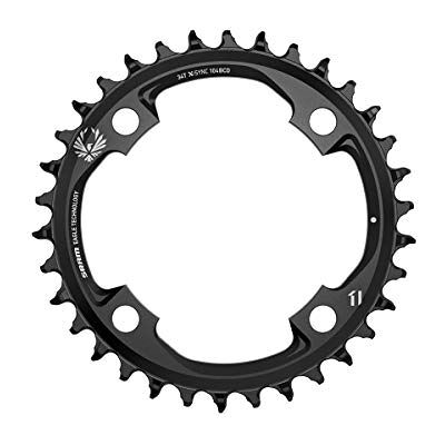 Sram X-Sync 2 34T 104 Bcd Alum 12 Speed Zwart Chainring Uniseks Volwassenen Sram X-Sync 2 34T 104 Bcd Alum 12 Speed Zwart Chainring Uniseks Volwassenen