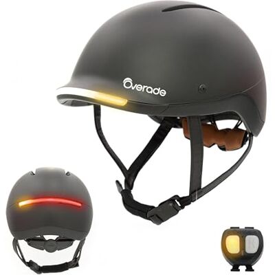 OVERADE LIFE Fietshelm met sterke voor- en achterverlichting, knipperfunctie, eenheidsmaat OVERADE LIFE Fietshelm met sterke voor- en achterverlichting, knipperfunctie, eenheidsmaat
