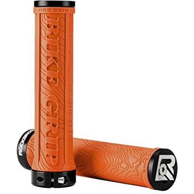 ROCKBROS MTB handvat stuur fiets dubbele vergrendelingen, paar handgrepen van rubber en aluminiumlegering, 22 mm, oranje, rood, blauw, zwart, groen ROCKBROS MTB handvat stuur fiets dubbele vergrendelingen, paar handgrepen van rubber en aluminiumlegering, 22 mm, oranje, rood, blauw, zwart, groen