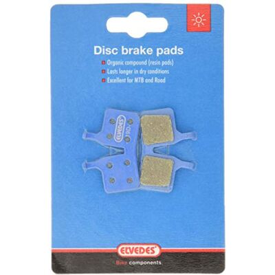 Elvedes 1 paar Organic Remblokkenset voor fiets/mountainbike/e-bike/straat, voor Magura Mt5/7, uniseks, volwassenen, blauw Elvedes 1 paar Organic Remblokkenset voor fiets/mountainbike/e-bike/straat, voor Magura Mt5/7, uniseks, volwassenen, blauw