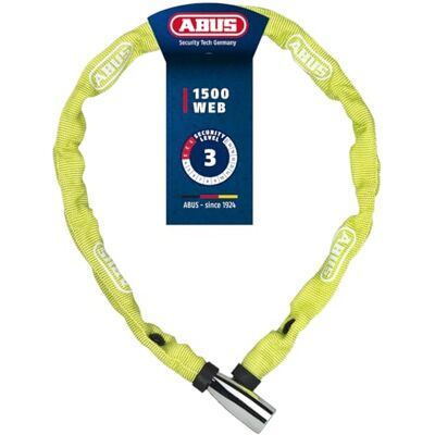ABUS Web 1500 Unisex hangslot, limoengroen, 60 cm ABUS Web 1500 Unisex hangslot, limoengroen, 60 cm