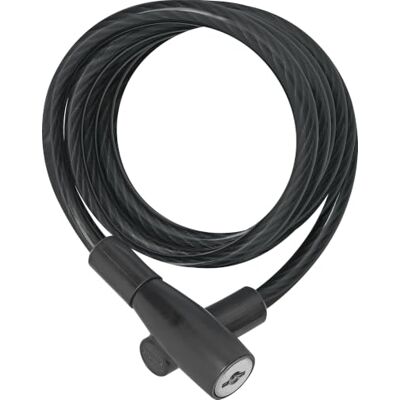 ABUS Kabelslot spiraalkabel 3506 K, 180 cm, zwart Fietsslot, spiraalkabel, 6 mm, superflexibel, kunststof ommanteling, lakbescherming, sleutelsluiting ABUS Kabelslot spiraalkabel 3506 K, 180 cm, zwart Fietsslot, spiraalkabel, 6 mm, superflexibel, kunststof ommanteling, lakbescherming, sleutelsluiting