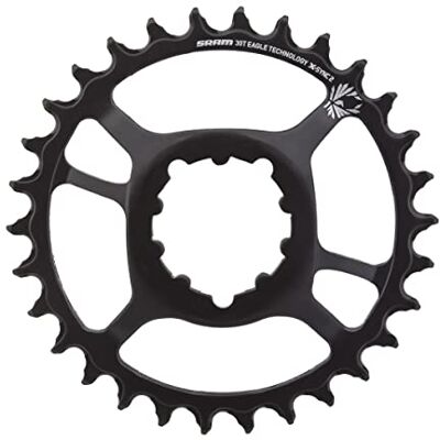 Sram X-Sync 2 kettingring van staal, direct gemonteerd, 6 mm, offset adelaar: zwart 30T Sram X-Sync 2 kettingring van staal, direct gemonteerd, 6 mm, offset adelaar: zwart 30T