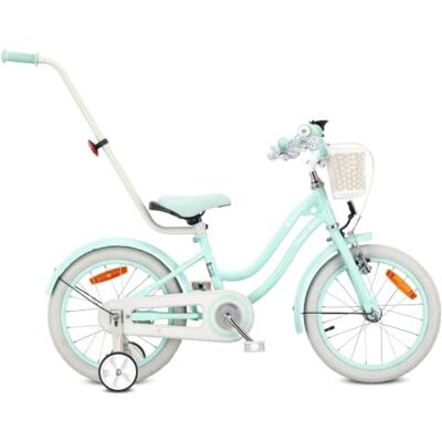 Sun Hart Bike Fiets voor een meisje 12 14 16 Inches, Kinderfiets 2-6 jaar, met duwstang, mand, bel barre de poussée, panier, sonnette, vélo enfant, aide à l'apprentissage, développe équilibre et coordination Sun Hart Bike Fiets voor een meisje 12 14 16 Inches, Kinderfiets 2-6 jaar, met duwstang, mand, bel barre de poussée, panier, sonnette, vélo enfant, aide à l'apprentissage, développe équilibre et coordination