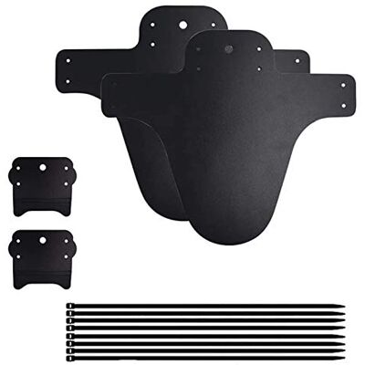 GLAITC Fietsspatborden, 4 stuks, MTB-spatborden, compatibel voor en achter + bevestigingen, 8 stuks, mountainbikespatborden, spatborden, set voor wielen van 26 inch, 27,5 inch, 29 inch GLAITC Fietsspatborden, 4 stuks, MTB-spatborden, compatibel voor en achter + bevestigingen, 8 stuks, mountainbikespatborden, spatborden, set voor wielen van 26 inch, 27,5 inch, 29 inch